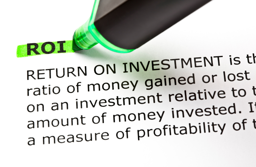 ROI highlighted in green
